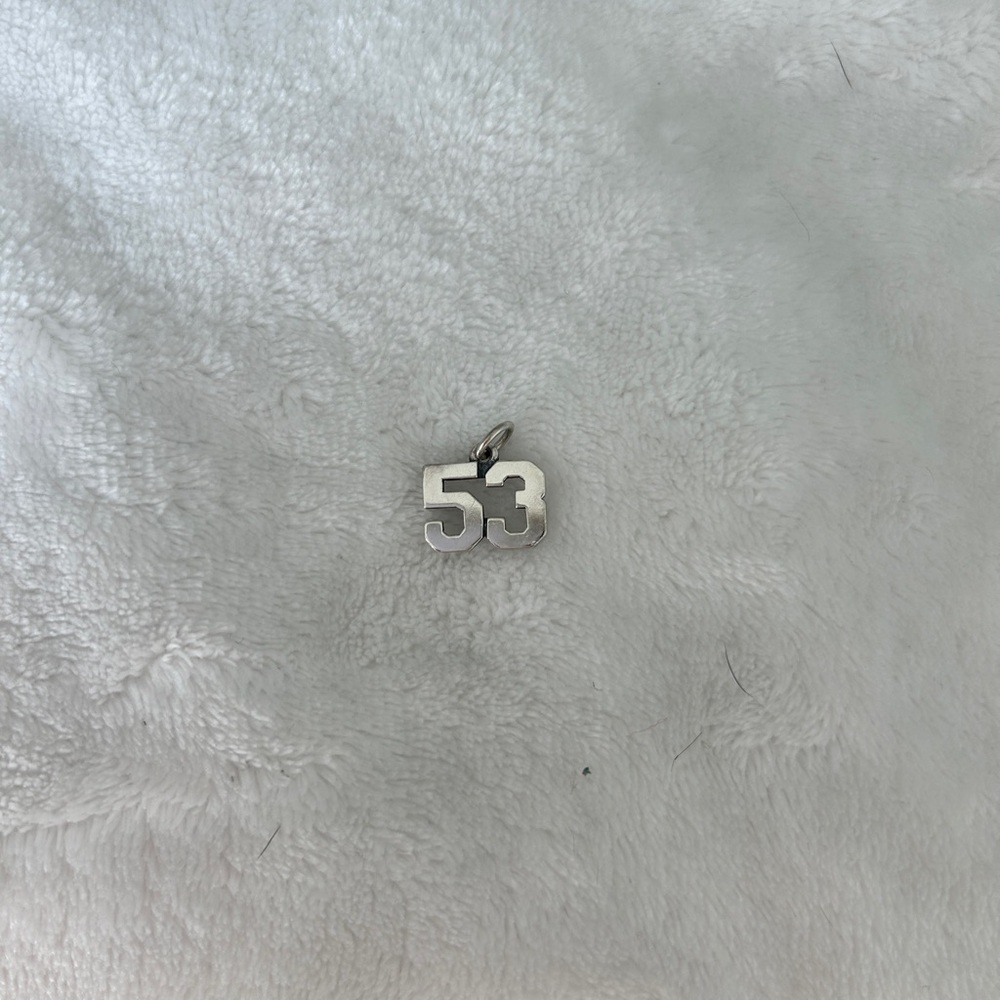 James Avery Silver Number 53 Charm